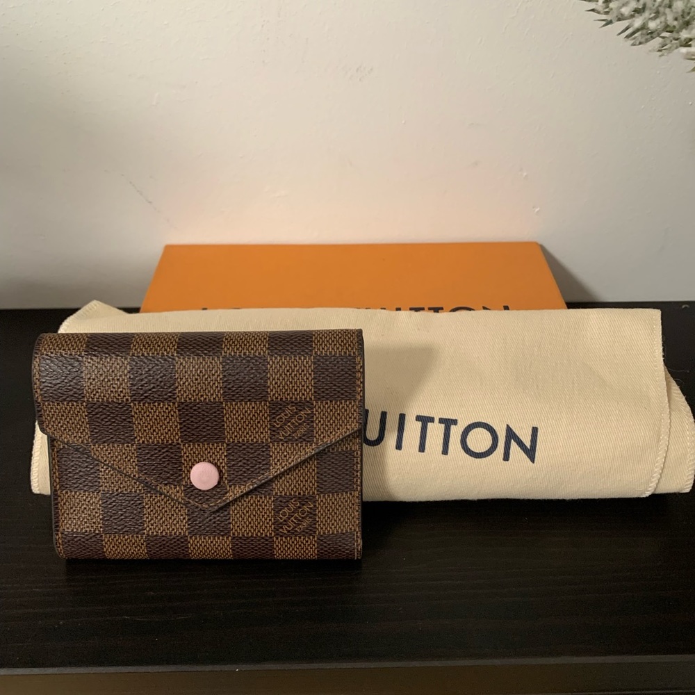 VICTORINE WALLET Damien ebene rose ballerina